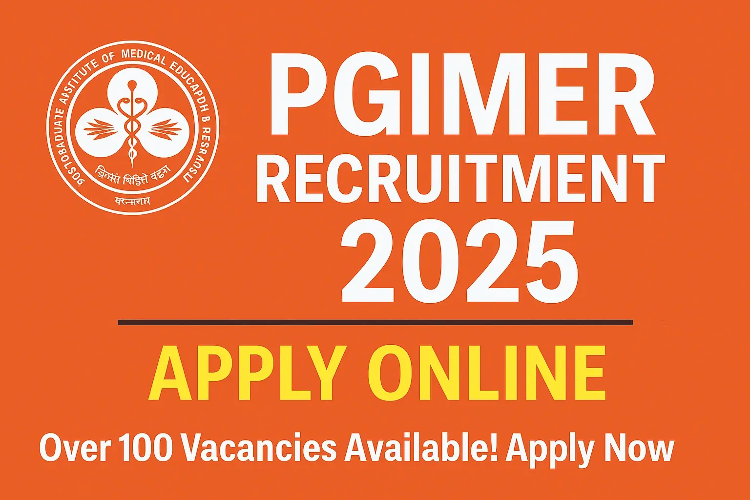 PGIMER Recruitment 2025